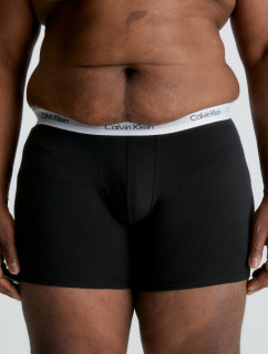 Pánske boxerky Plus Size 3 Pack Boxer Briefs Modern Cotton 000NB3378A001 čierna - Calvin Klein