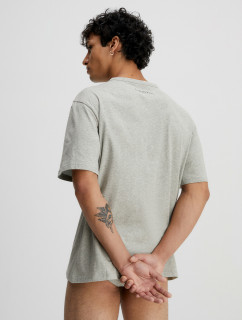Pánske tričko Organic Cotton Lounge T-Shirt CK96 000NM2399EP7A šedá - Calvin Klein