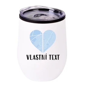 Personalizovaný termohrnek "bowl" - dvě mapy jako srdce