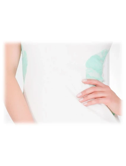 Dámské společenské šaty zdobené krajkou bílé ecru - Bílá - Numoco