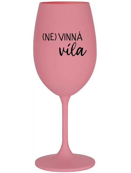 (NO)WINE FAITH - ružový pohár na víno 350 ml