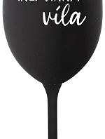 (NO)WINE FAITH - čierny pohár na víno 350 ml