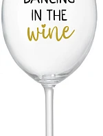 DANCING IN THE WINE - číry pohár na víno 350 ml