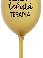 DEDEK'S FLUID THERAPY - zlatý pohár na víno 350 ml