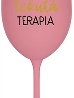 DEDKA'S LIQUID THERAPY - ružový pohár na víno 350 ml