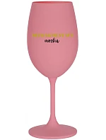DEFRAGMENTÁCIA HUDBY - ružový pohár na víno 350 ml