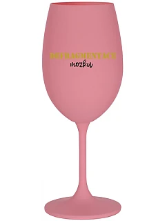 DEFRAGMENTÁCIA HUDBY - ružový pohár na víno 350 ml