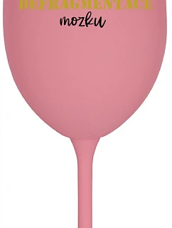 DEFRAGMENTÁCIA HUDBY - ružový pohár na víno 350 ml