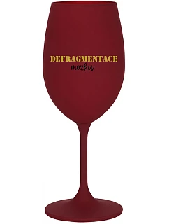 DEFRAGMENTÁCIA HUDBY - burgundský pohár na víno 350 ml