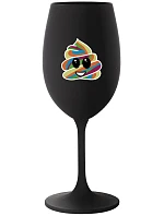 SPIRITUAL GREAT EE - čierny pohár na víno 350 ml