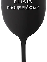 ELIXÍR PROTIBLBEČKOVÝ - černá sklenice na víno 350 ml