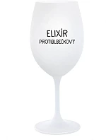 ELIXÍR PROTIBLBEČKOVÝ - bílá sklenice na víno 350 ml