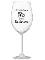 I AM CAT CONNATING. CAT CORNER - číry pohár na víno 350 ml