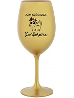 I AM A CAT. CAT - zlatý pohár na víno 350 ml