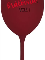 Som kráľovná, budem! - vínový pohár na víno 350 ml