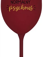 I AM A TOTALLY NORMAL PSYCHO - vínový pohár na víno 350 ml