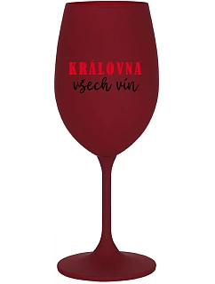 QUEEN OF ALL WINE - burgundský pohár na víno 350 ml