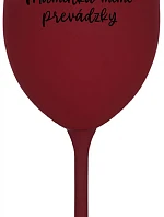 MOMMY OUTSIDE - bordový pohár na víno 350 ml