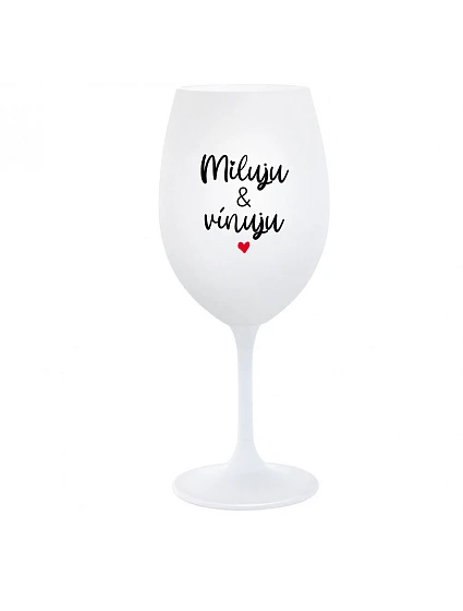 I LOVE & WINE - pohár na biele víno 350 ml