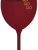 MOJA PSYCHOLOGLOGLOGLO - bordový pohár na víno 350 ml
