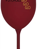 MY PSYCHOLOGLOGLOGLO - bordový pohár na víno 350 ml