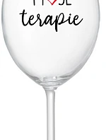 MOJE TERAPIE - čirá sklenice na víno 350 ml