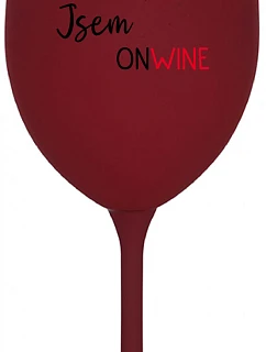 Nie som ONLINE, som ONWINE - bordový pohár na víno 350 ml