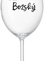 PAN BOŽSKÝ - čirá sklenice na víno 350 ml