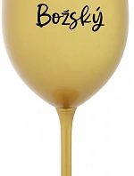 PAN BOŽSKÝ - zlatá sklenice na víno 350 ml