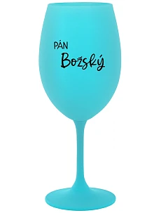 PÁN BOŽSKÝ - tyrkysový pohár na víno 350 ml