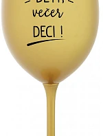 CEZ DEŇ DETI, VEČER DECI! - zlatý pohár na víno 350 ml