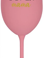 SUPER MÁMA - ružový pohár na víno 350 ml