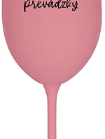 Tatínek je z cesty - ružový pohár na víno 350 ml