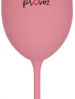 TATÍNEK MIMO PROVOZ - růžová sklenice na víno 350 ml