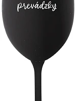 Táta je z cesty - čierny pohár na víno 350 ml