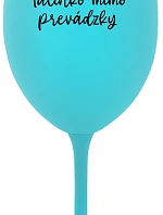 Táta je z cesty - tyrkysový pohár na víno 350 ml