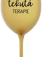 Daddy's Liquid Therapy - zlatý pohár na víno 350 ml