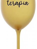 LIQUID THERAPY - zlatý pohár na víno 350 ml