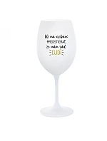 UŽ MA NEBAVÍ PREDSTIERAŤ, ŽE MÁM RÁD ĽUDÍ - biely pohár na víno 350 ml