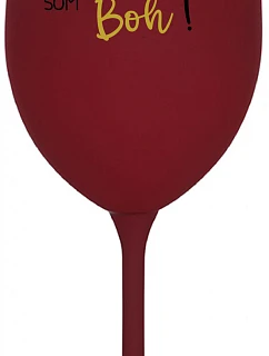 VÍNO JE BOŽÍ NÁPOJ. JA SOM BOH! - vínový pohár na víno 350 ml