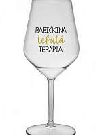 BABY'S LIQUID THERAPY - priehľadný nerozbitný pohár na víno 470 ml