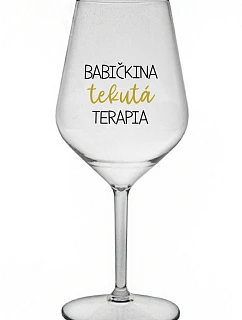 BABY'S LIQUID THERAPY - priehľadný nerozbitný pohár na víno 470 ml