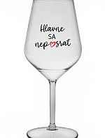 NAJDÔLEŽITEJŠIE NESKLAMTE - priehľadný nerozbitný pohár na víno 470 ml