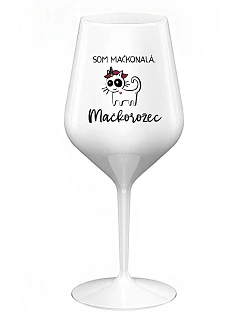 I AM MAGICONAL. MAGICOROŽEC - biely nerozbitný pohár na víno 470 ml