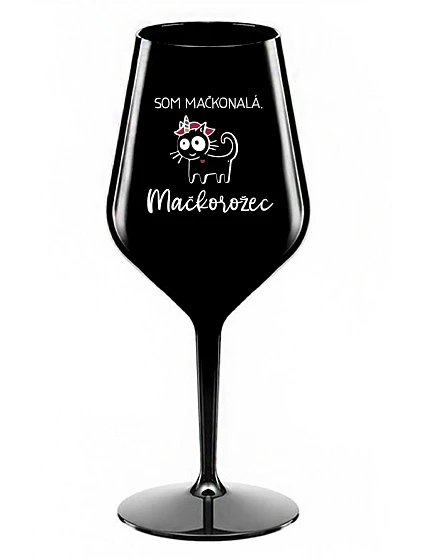 I AM MAGICONAL. MAGICOROŽEC - čierny nerozbitný pohár na víno 470 ml