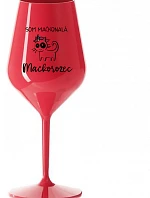 I AM MAGICCONAL. MAGICCORNER - červený nerozbitný pohár na víno 470 ml