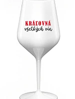 QUEEN OF ALL WINE - biely nerozbitný pohár na víno 470 ml