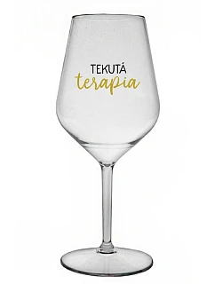 LIQUID THERAPY - priehľadný nerozbitný pohár na víno 470 ml