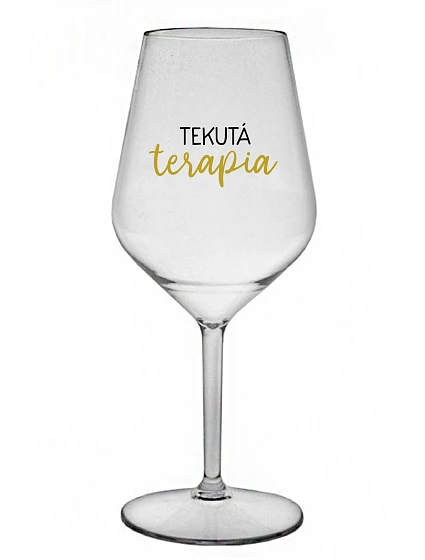 LIQUID THERAPY - priehľadný nerozbitný pohár na víno 470 ml