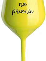 TLAČOVÝ TEXT - žltý nerozbitný pohár na víno 470 ml